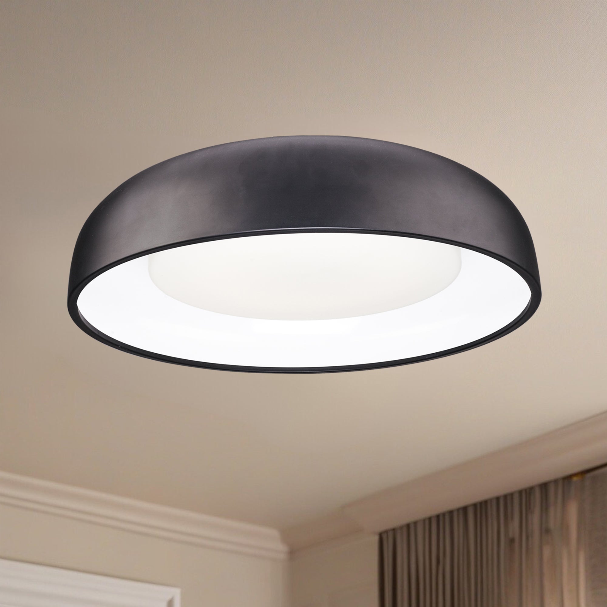 Beacon 24-in Steel Flush Mount