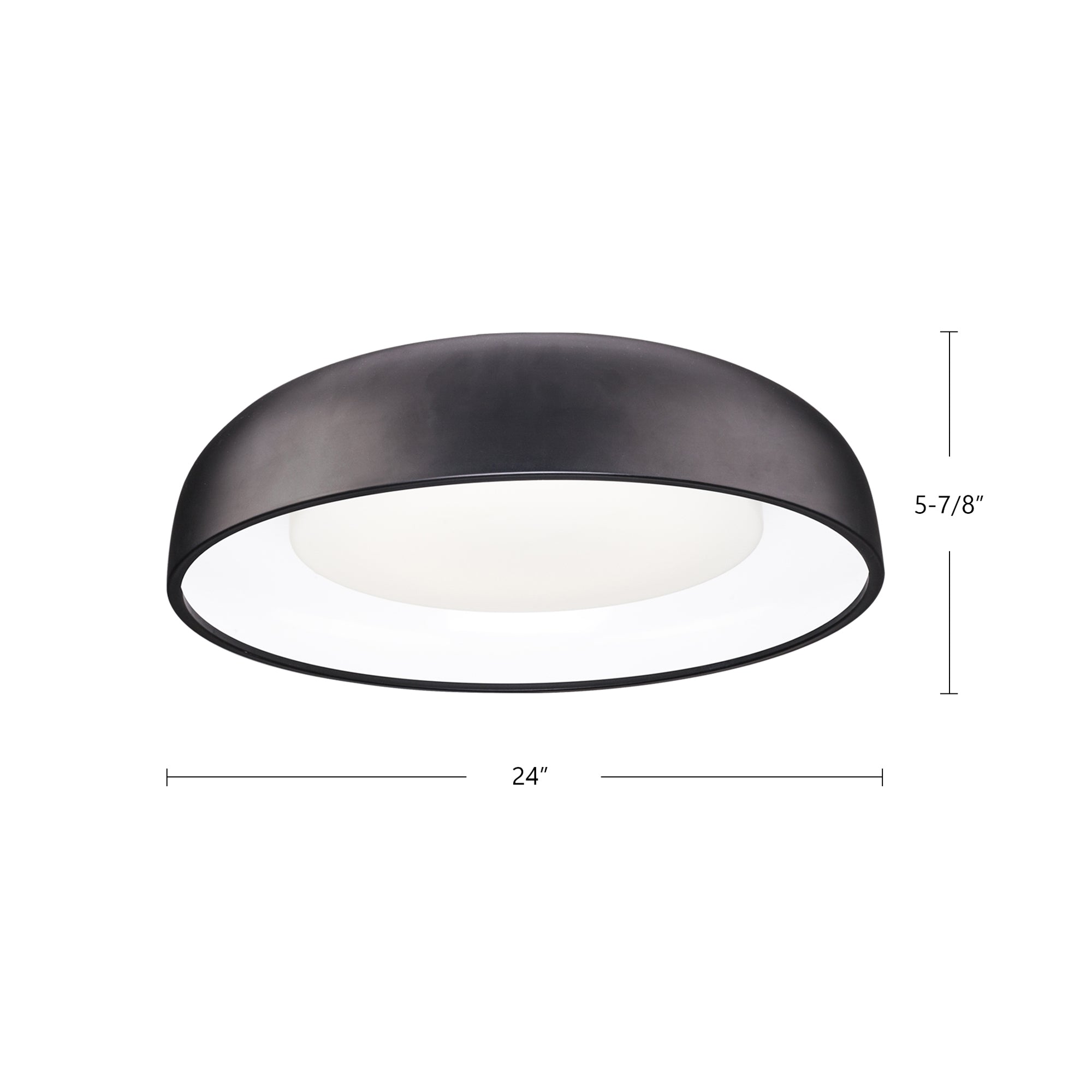 Beacon 24-in Steel Flush Mount