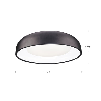 Beacon 24-in Steel Flush Mount