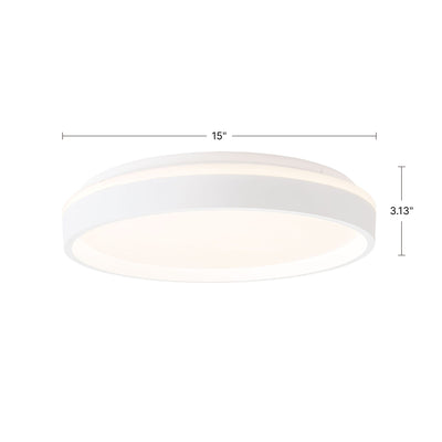 Beanie 15-in Steel Flush Mount