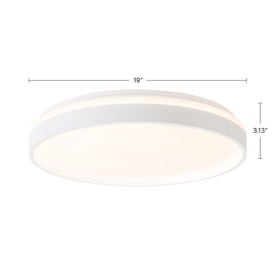 Beanie 19-in Steel Flush Mount