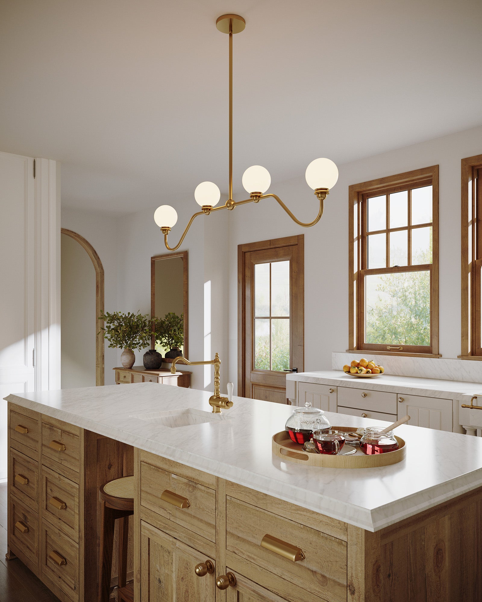 Beckett 49-in Steel Linear Pendant
