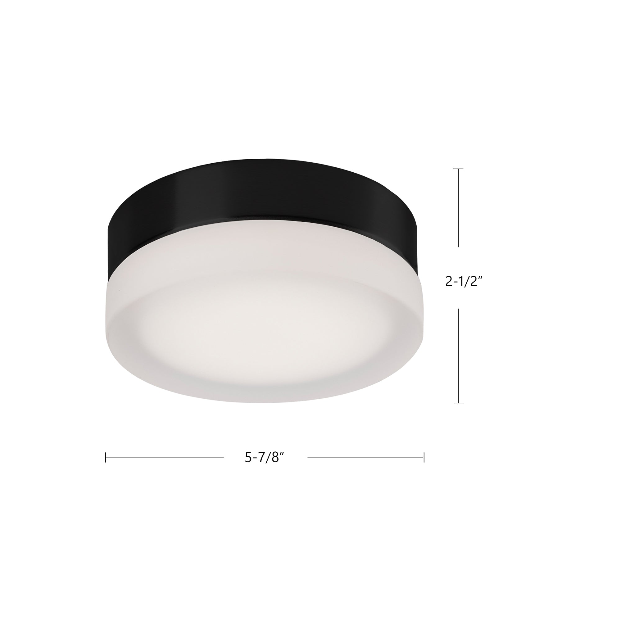 Bedford 6-in Steel Flush Mount