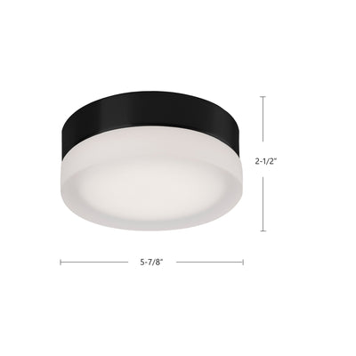 Bedford 6-in Steel Flush Mount