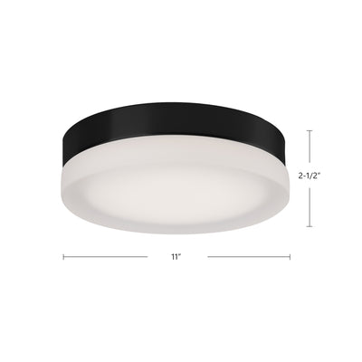 Bedford 11-in Steel Flush Mount