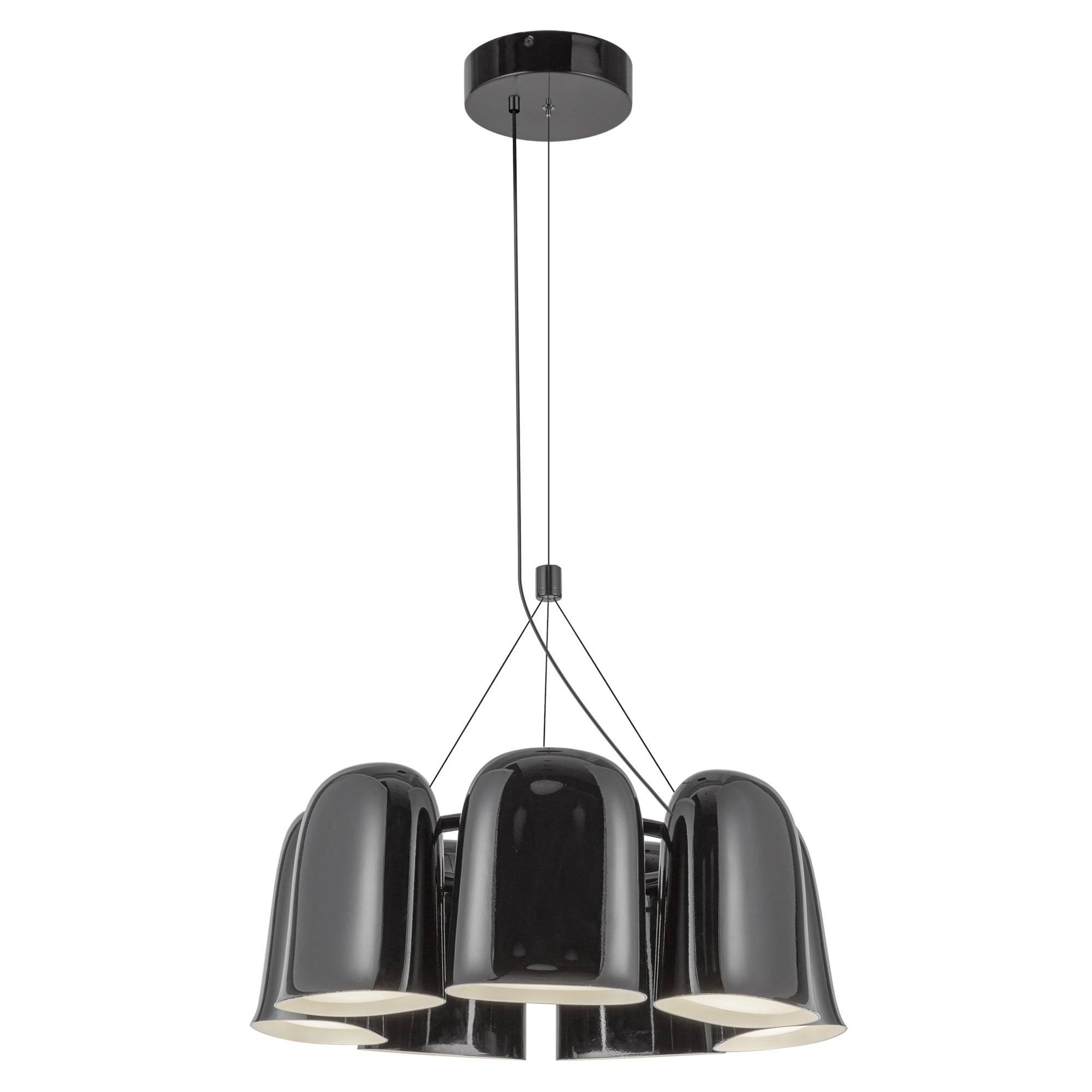 Bell 20-in Steel Chandelier