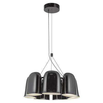 Bell 20-in Steel Chandelier