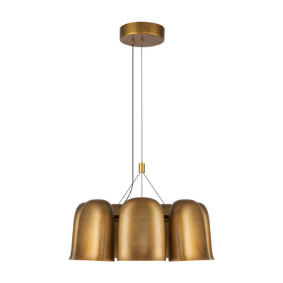 Bell 20-in Steel Chandelier