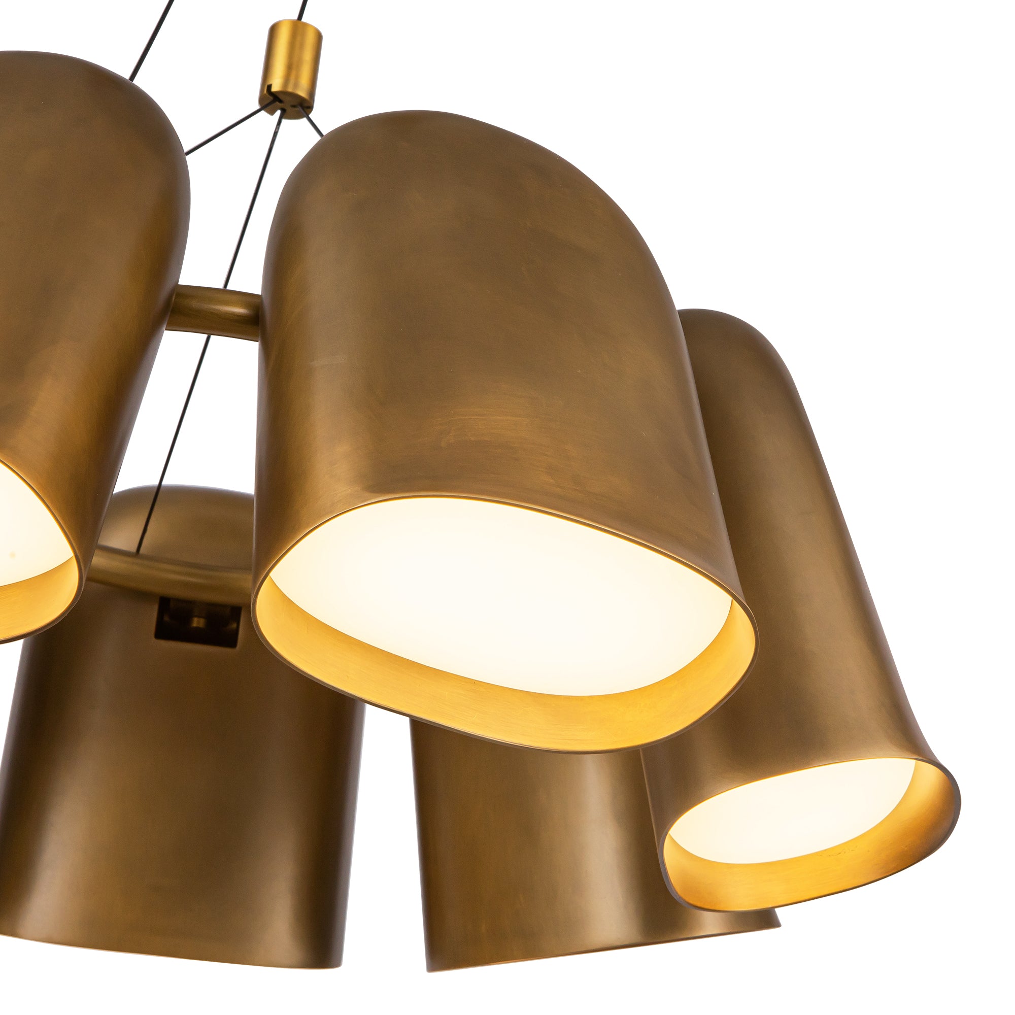 Bell 20-in Steel Chandelier