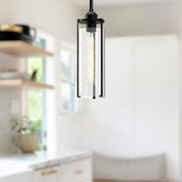 Belmont 5-in Steel Pendant