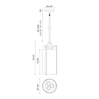 Belmont 7-in Steel Pendant