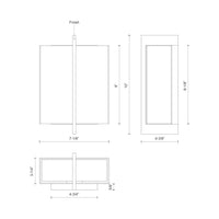 Bengal 7-in Aluminum Wall Sconce