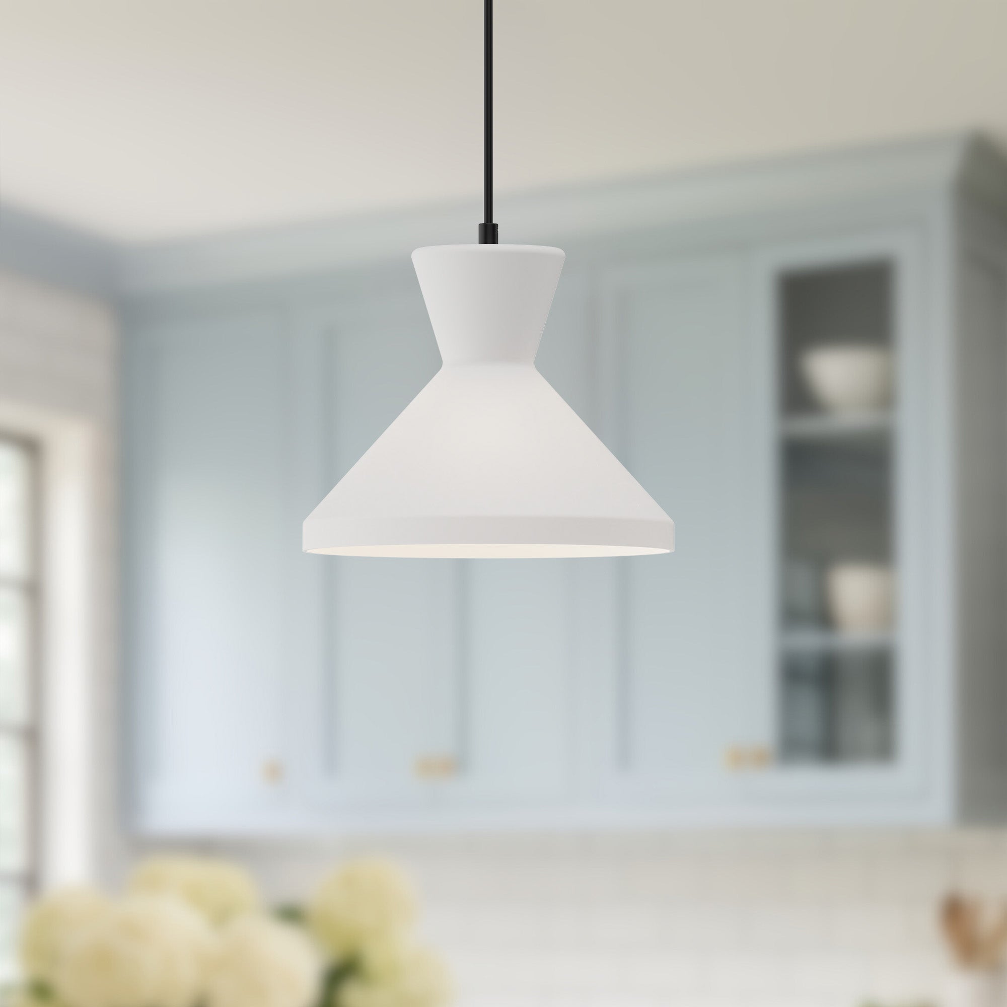 Betty 10-in Steel Pendant