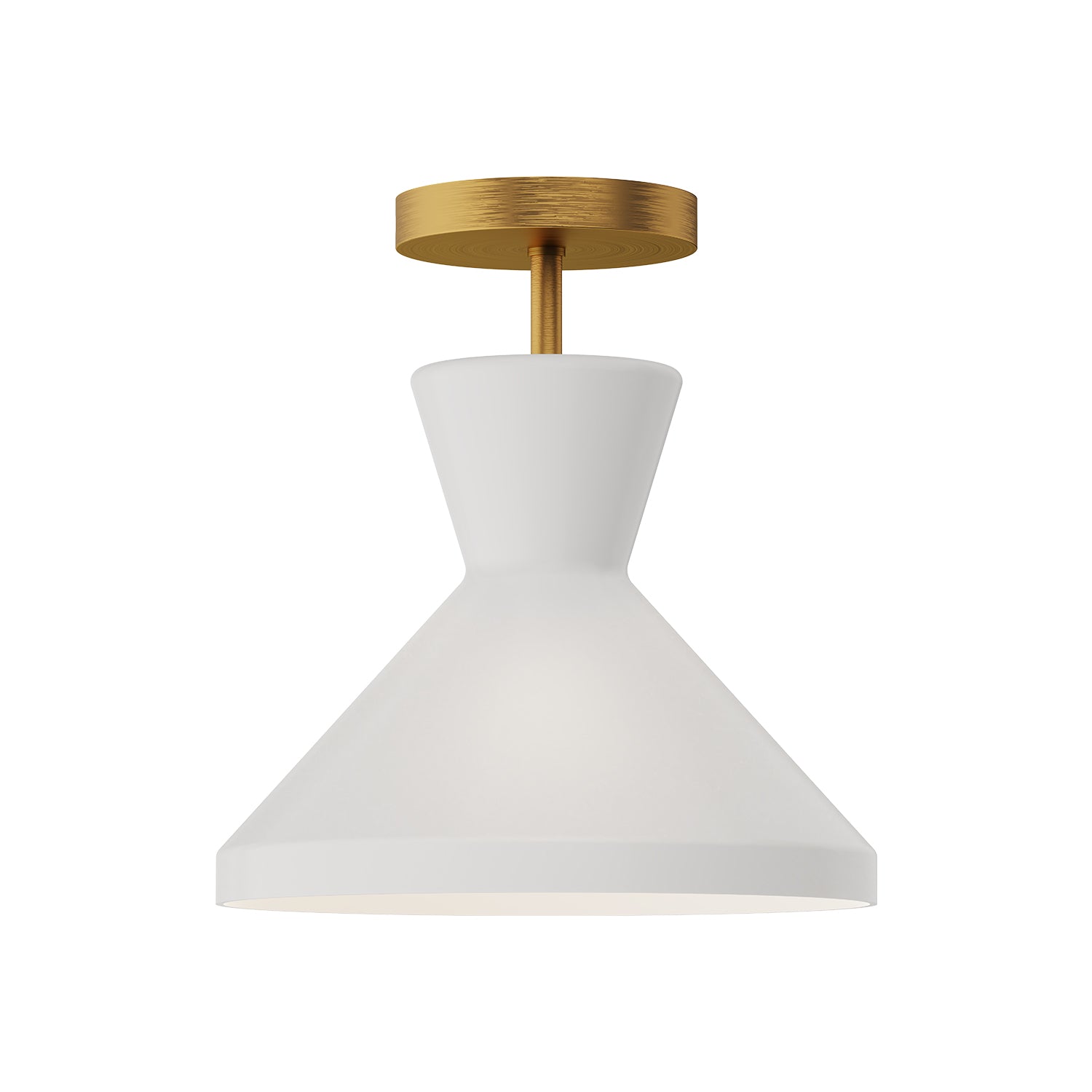 Betty 10-in Steel Semi-Flush Mount