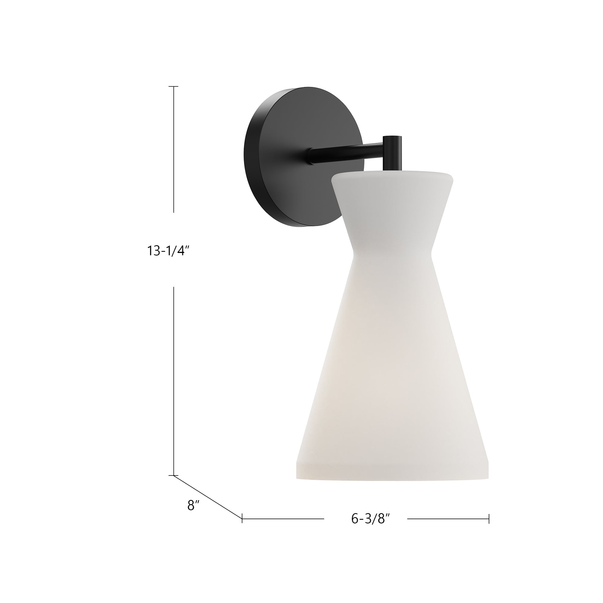 Betty 6-in Steel Vanity Light