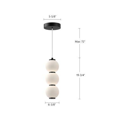 Bijou 7-in Steel Pendant