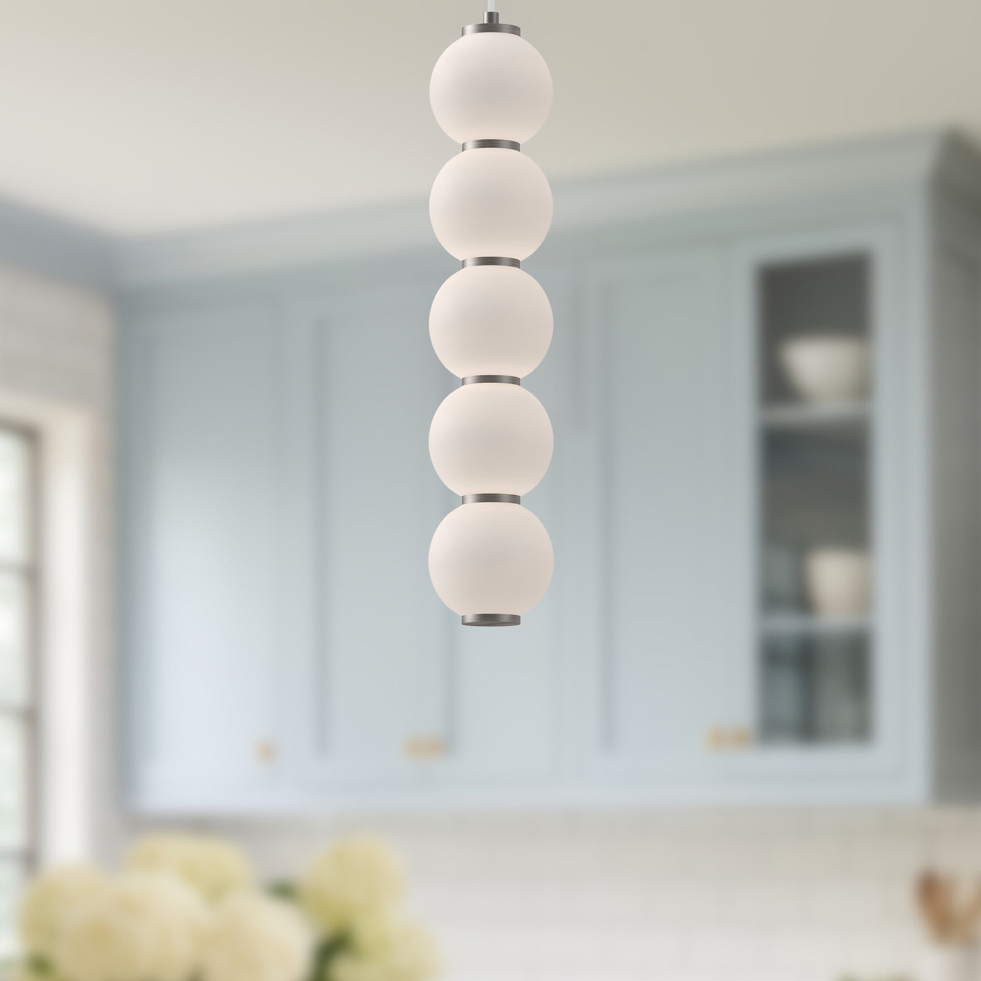 Bijou 5-in Steel Pendant