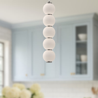Bijou 5-in Steel Pendant