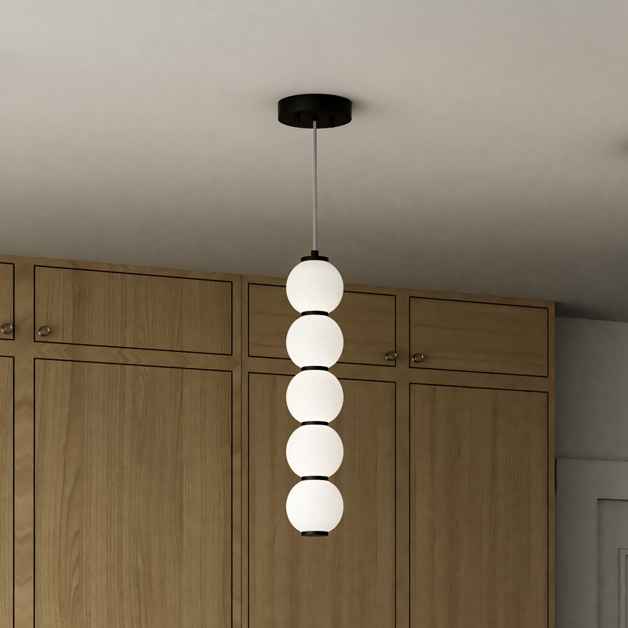 Bijou 5-in Steel Pendant