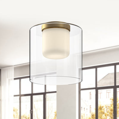Birch 9-in Aluminum Flush Mount