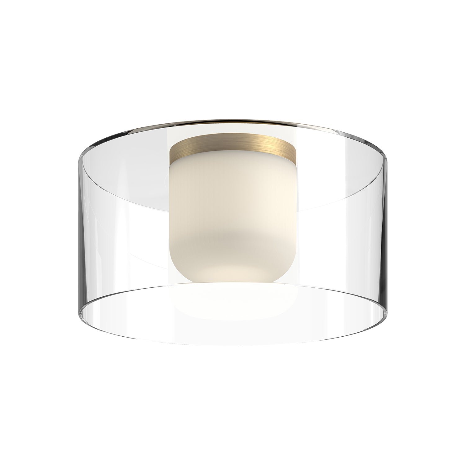 Birch 12-in Aluminum Flush Mount