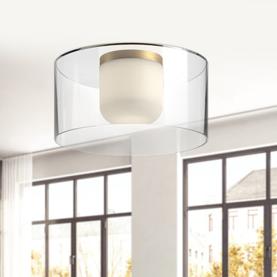 Birch 12-in Aluminum Flush Mount