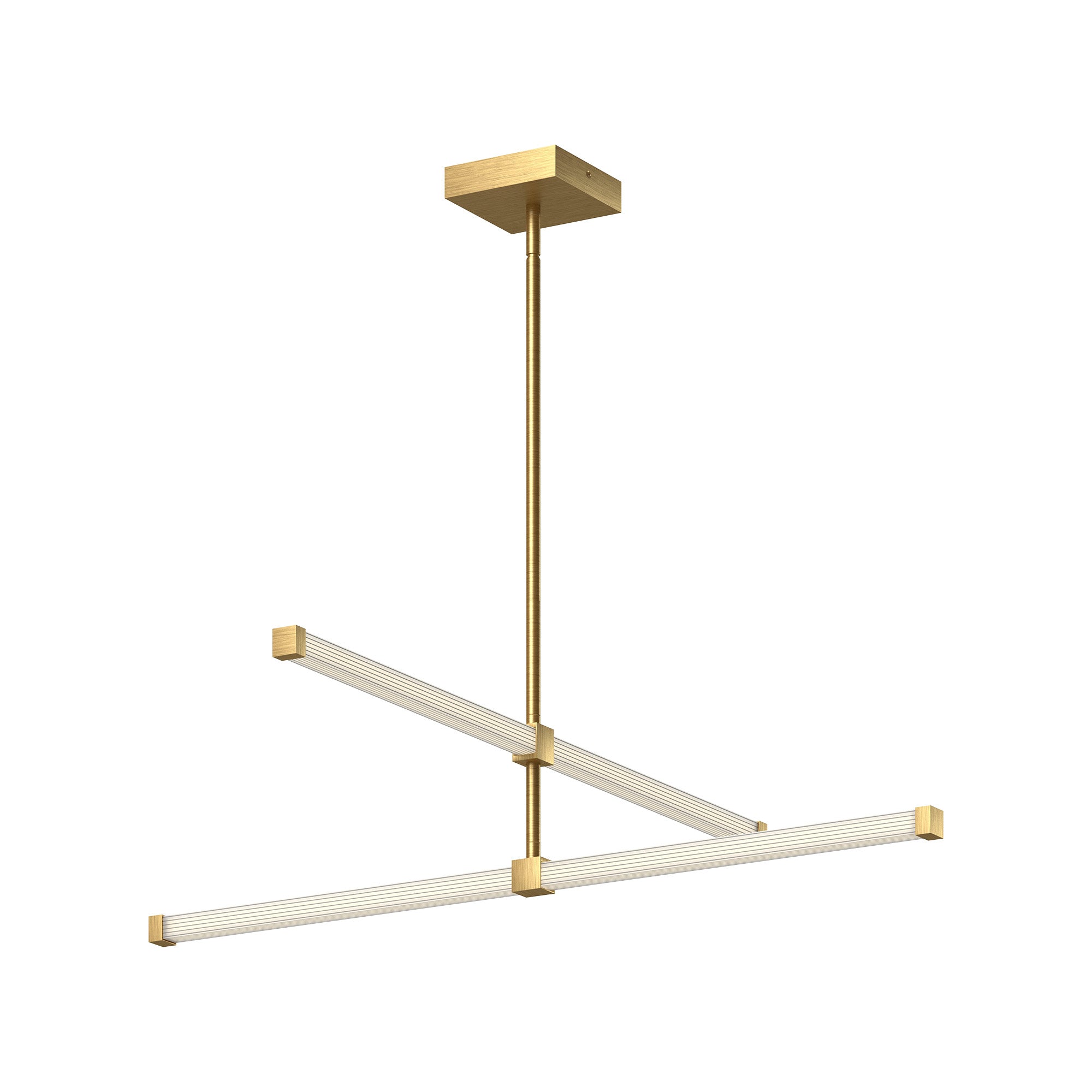Blade 32-in Aluminum Chandelier
