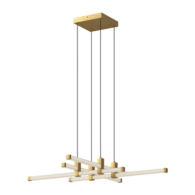 Blade 34-in Aluminum Chandelier