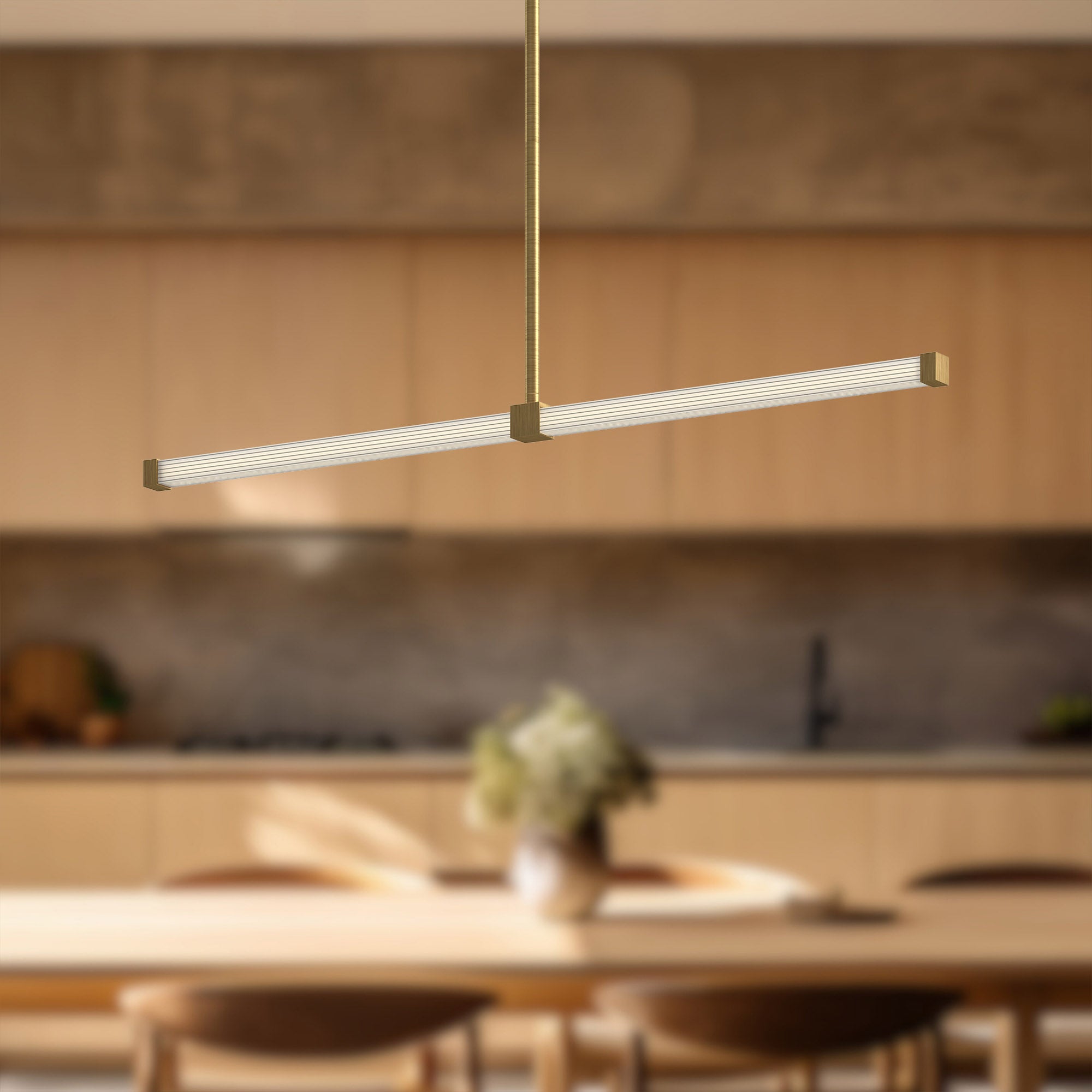 Blade 32-in Aluminum Linear Pendant