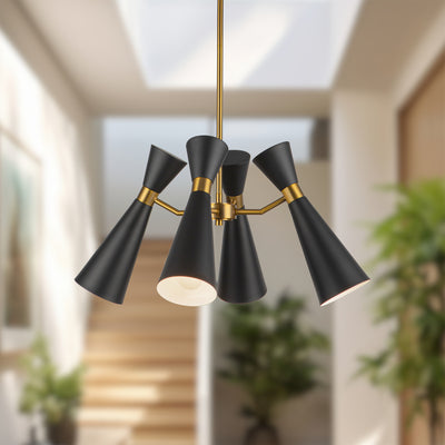 Blake 24-in Steel Chandelier