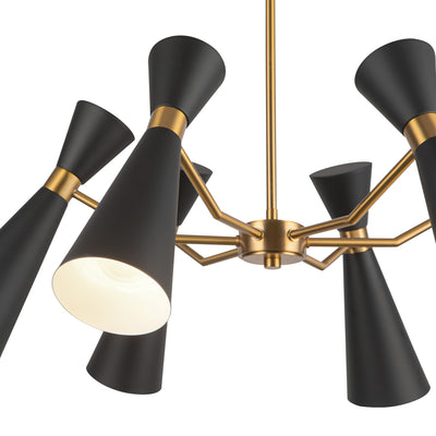 Blake 32-in Steel Chandelier