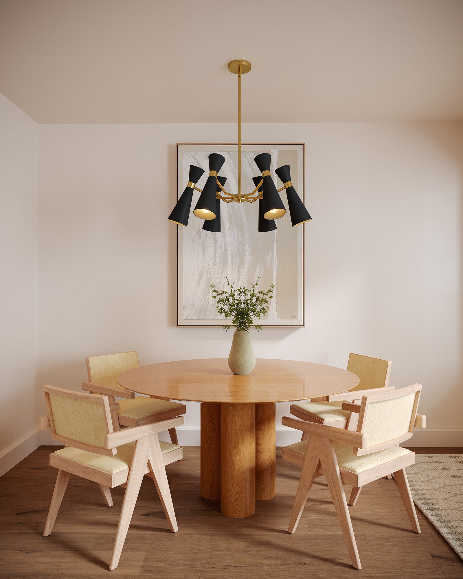 Blake 32-in Steel Chandelier