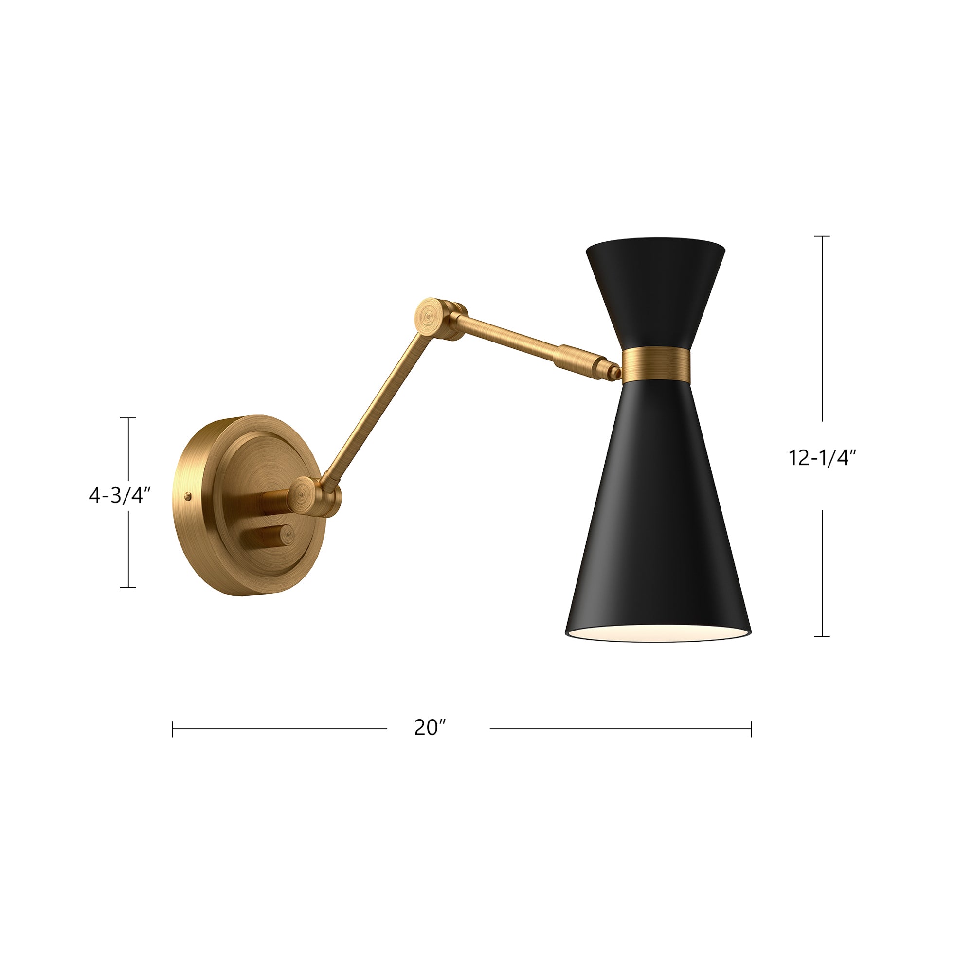Blake 5-in Steel Vanity Light