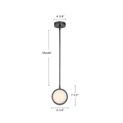 Blanco 6-in Steel Pendant