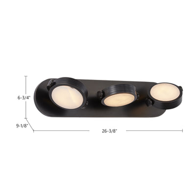 Blanco 26-in Steel Vanity Light