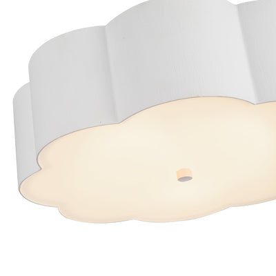 Blossom 14-in Steel Flush Mount