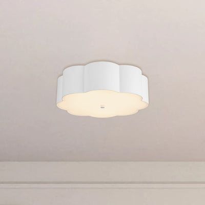 Blossom 14-in Steel Flush Mount