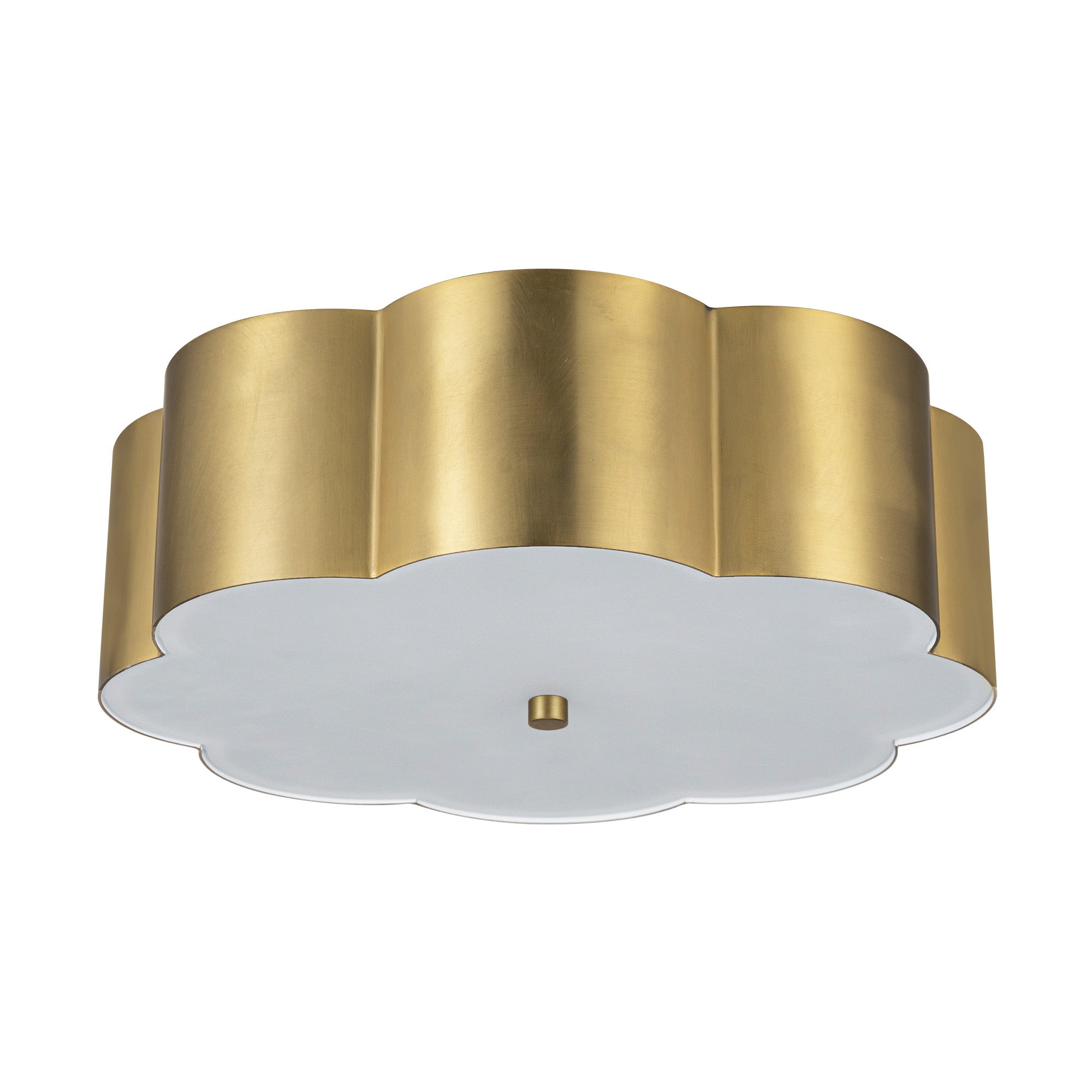 Blossom 14-in Steel Flush Mount