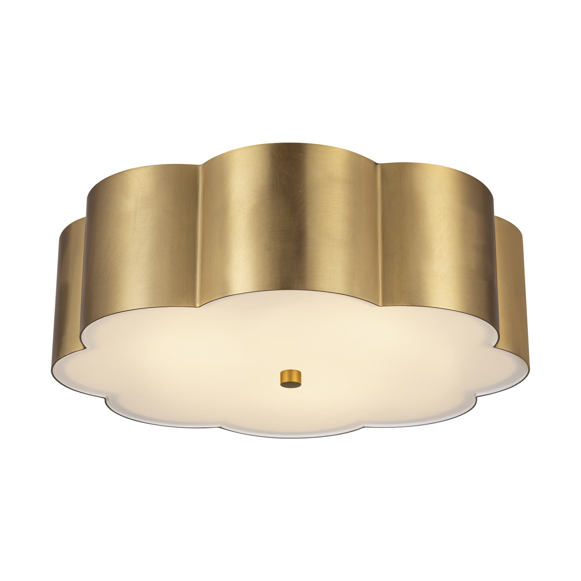 Blossom 14-in Steel Flush Mount