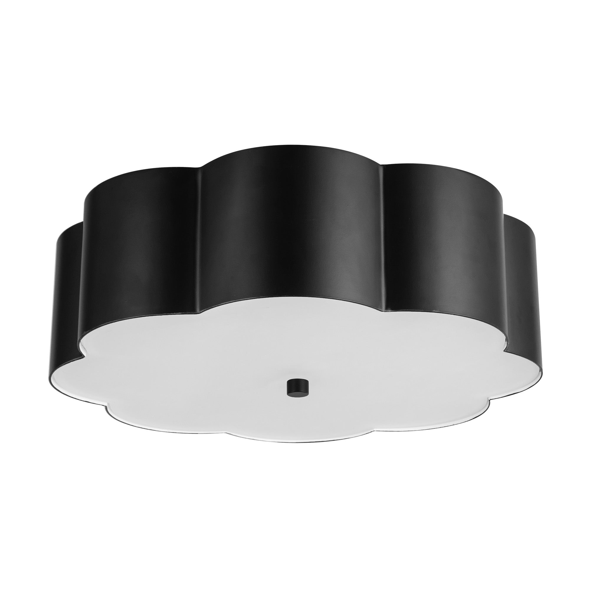 Blossom 14-in Steel Flush Mount