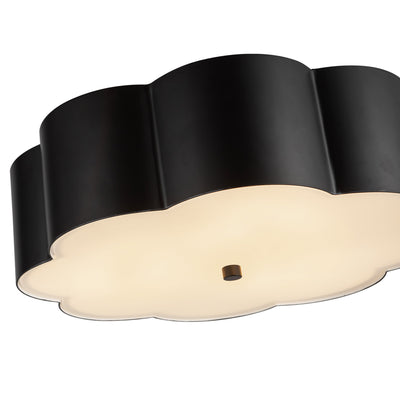 Blossom 14-in Steel Flush Mount
