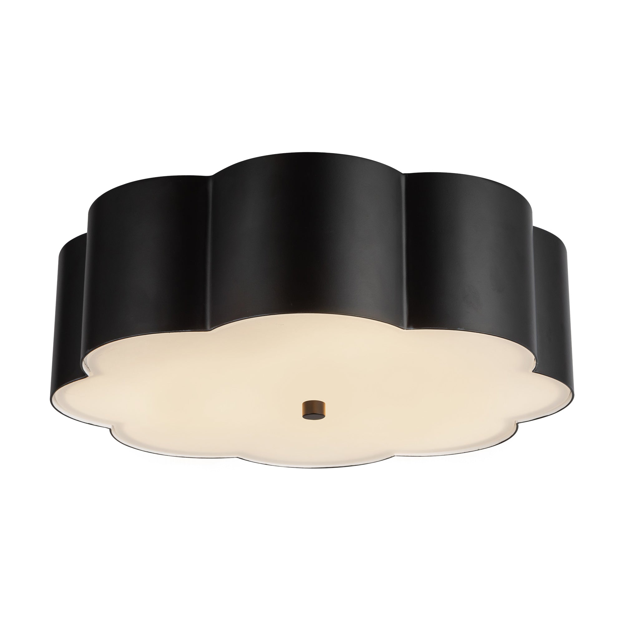 Blossom 14-in Steel Flush Mount