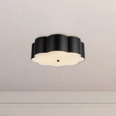 Blossom 14-in Steel Flush Mount