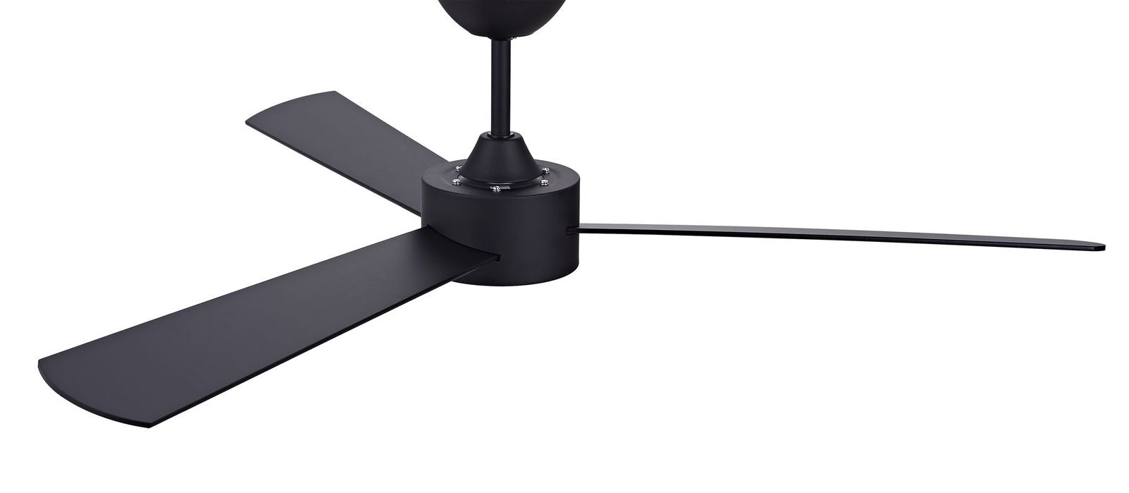 52 Inch DC Black Fan with Reversible Black Oak Blades and Remote