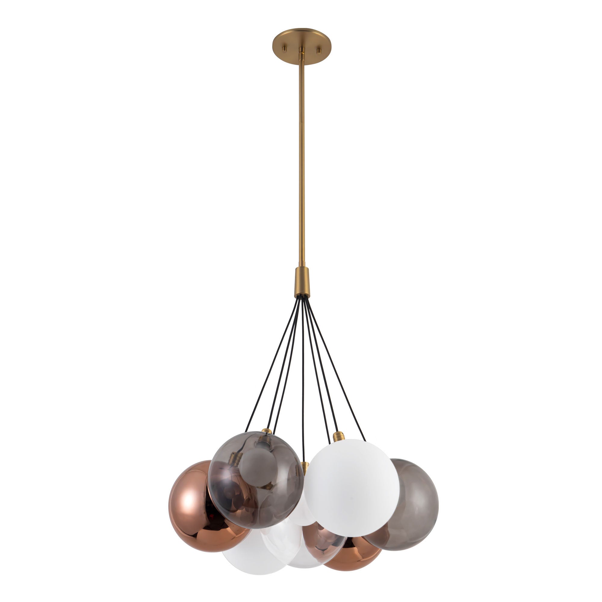 Bolla 17-in Steel Chandelier