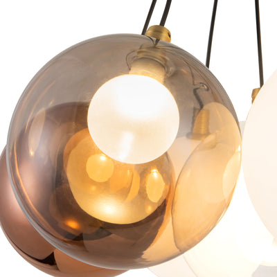 Bolla 17-in Steel Chandelier