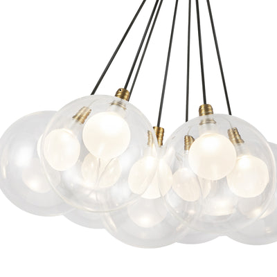 Bolla 17-in Steel Chandelier