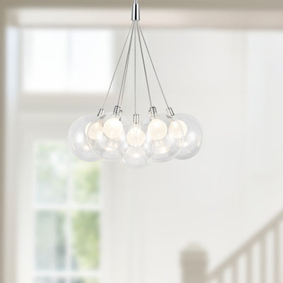 Bolla 17-in Steel Chandelier