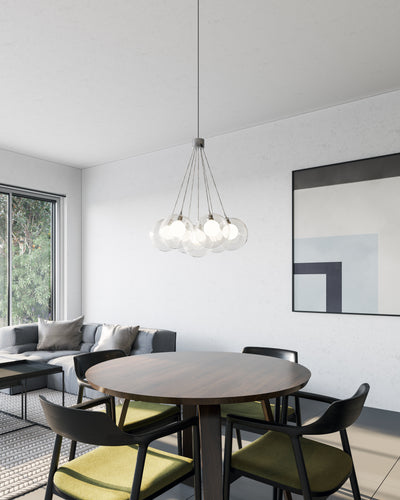 Bolla 17-in Steel Chandelier