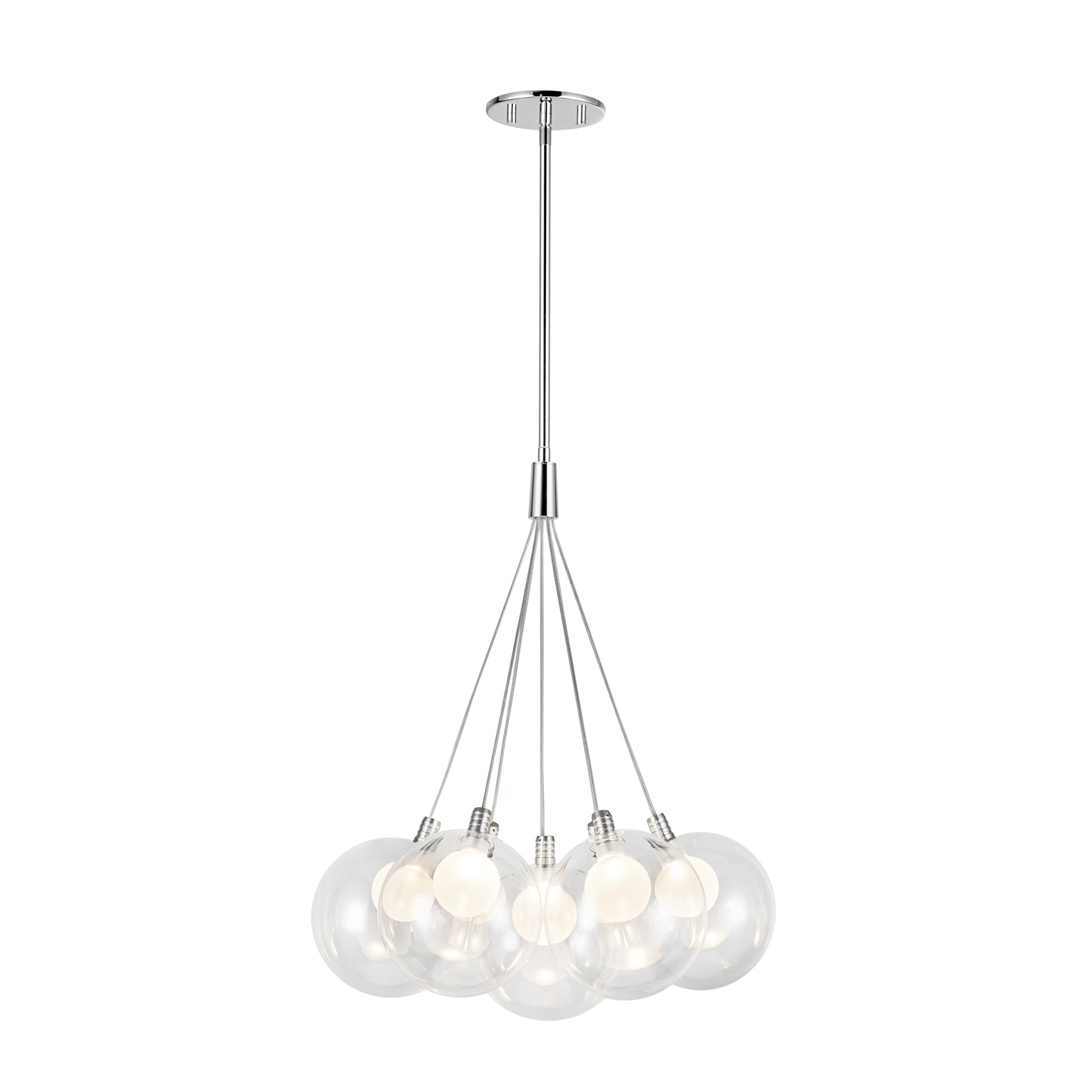 Bolla 17-in Steel Chandelier